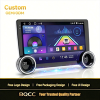 Autoradio Android BQCC Double Din 10,1 pouces avec écran CarPlay, lecteur multimédia universel, GPS, amplificateur DSP, miroir RGB, tableau de bord