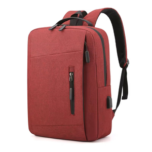 New Fashion Geometric Zipper Waterproof Softback Laptop <b>Backpack</b> with USB Anti-Theft <b>Nylon</b> Office Computer 20-39L - Product Image 3