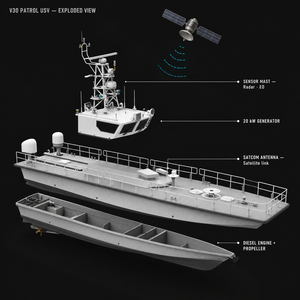 V30 Control de Fronteras, Búsqueda y Rescate en Alta Mar, USV Diésel de Traducción - Product Image 2