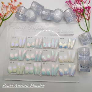Nouveauté Australie Poudre blanche Aurora 12 couleurs Nail Art Fairy Pigments fins - Product Image 5