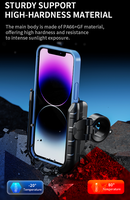 Support de téléphone pour moto et vélo Kewig Mini avec libération rapide 1s, fixation sur rétroviseur, étanche, fonction rotative, utilisation en extérieur