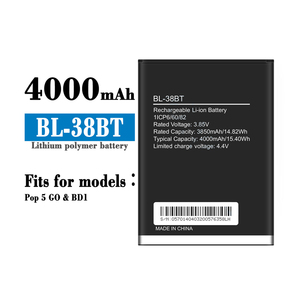 Аккумулятор для мобильного телефона BL-38BT 3870 мАч литий-ионная аккумуляторная батарея для Pop 5 GO BD1 - Product Image 2