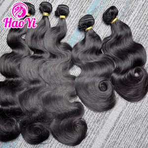 Paquetes de Cabello Virgen Natural Haoyi Body Wave, Paquetes de Cabello Humano Virgen Natural de Alta Calidad, Paquetes de Cabello Humano Virgen Natural Indio Grado 15A - Product Image 1