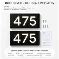 Plaques en acrylique découpées au laser de qualité supérieure, numéros de maison extérieurs personnalisés, panneaux de porte pour publicité, direction et éclairage