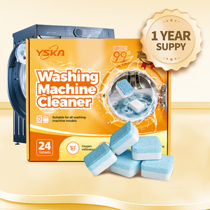 Offre Spéciale : 24 Comprimés – Formule au <span class=keywords><strong>Bicarbonate</strong></span> <span class=keywords><strong>de</strong></span> <span class=keywords><strong>Soude</strong></span> pour Nettoyage Puissant et Approfondi – Nettoyant pour <span class=keywords><strong>Lave</strong></span>-<span class=keywords><strong>linge</strong></span> – Stockage d'un an – Usage Domestique - Product Image 1