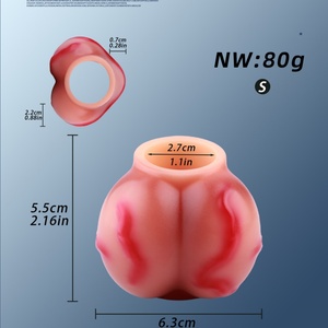 CITYFUN Realistic Dog Knot Cock <b>Ring</b> Penis Enlargement Delay Ejaculation <b>Couples</b> Sex Stimulation Enhancer Cock <b>Ring</b> for Men - Product Image 3
