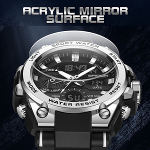 Reloj Deportivo Digital SANDA 3311 para Exteriores, Reloj de Pulsera Electrónico Multifuncional con Luminiscencia, Cronógrafo y Funciones Impermeables - Product Image 4