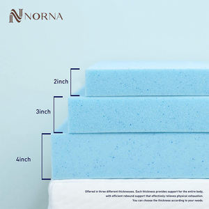 Surmatelas pour lit queen size <span class=keywords><strong>futon</strong></span> à deux étages Surmatelas en mousse mémoire gel de 4 pouces - Product Image 3