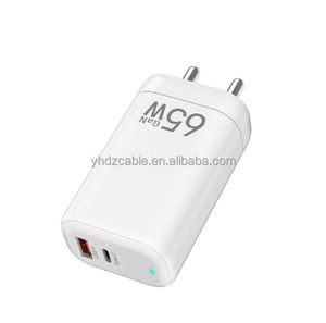 New 65W Super Fast Charger US EU Indian <b>Plug</b> <b>USB</b> <b>C</b> Travel Wall Charger Power <b>Adapter</b> for Smartphone - Product Image 1