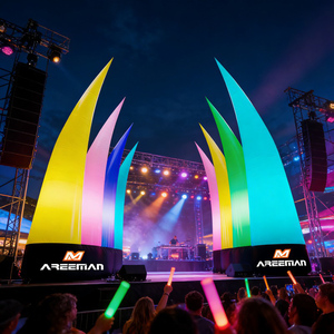 Columna Inflable con Luz LED, <span class=keywords><strong>Torre</strong></span> Inflable Personalizada para Fiestas, Arco de Entrada, Escenario, Decoración de Área de Fotos - Product Image 2