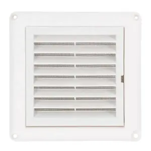 4 Inch Louvered Outdoor Dryer Vent Cover for Exterior Wall Vent Hood Outlet Airflow Vent