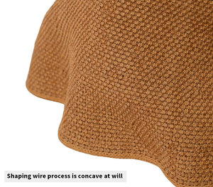 Chapeau Bob à Large Bord Tendance Personnalisable avec Logo pour Femme – Respirant, Coupe-Vent, Protection Solaire, Pliable – Idéal Cadeau de Vacances – Chapeau de Paille - Product Image 5