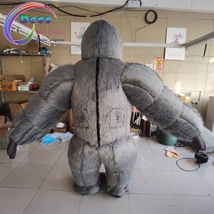 Costume de gorille gonflable géant à fourrure pour Halloween Cosplay taille <span class=keywords><strong>adulte</strong></span> - Product Image 4