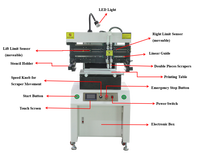 Máquina de Impresión de Pasta de Soldar Semiautomática SMT para Líneas de Ensamblaje de PCB, Impresora de Pantalla Plana con Plantilla de Acero de Tipo Económico