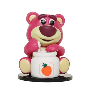 Cute Bear Animal Figures Toys Storys Dolls Action Strawberry Bear Figures Plastic Toys For Kids Birthday Gifts