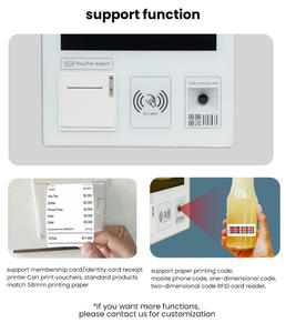 Quiosco de pedidos al por mayor a granel Android 11 SDK Service 21,5 pulgadas Full <span class=keywords><strong>HD</strong></span> pantalla táctil quiosco de pedido automático para cantina/cafetería - Product Image 4