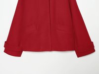 Manteau en laine chic à revers pour femme, nouvelle collection automne 2026, style décontracté et rétro, à manches longues