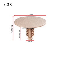 C38 Auto Body Plastic Fasteners Auto Fastener Clip Trim Clip