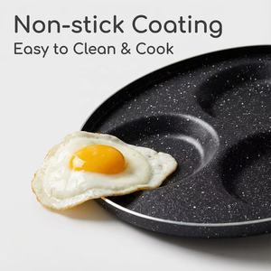 Nuovo arrivato 3 fori eco-friendly facile da pulire <span class=keywords><strong>per</strong></span> la colazione hamburger personalizzato antiaderente Mini padella <span class=keywords><strong>per</strong></span> frittelle - Product Image 2