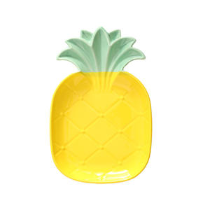 ชุดชามเซรามิกและจานรูปสับปะรดแบบนอร์ดิกปลอดภัยสำหรับไมโครเวฟอาหารเช้า/สลัด/ของหวานผลไม้ดีไซน์แบบน่ารัก - Product Image 5