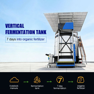 Équipement de compostage vertical fermé 1-10T/H, cuve de fermentation biologique du fumier pour engrais organique en Afrique - Product Image 4