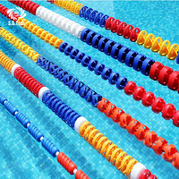 Corde de séparation de voies de natation Water Crown avec disques pour piscine de norme olympique