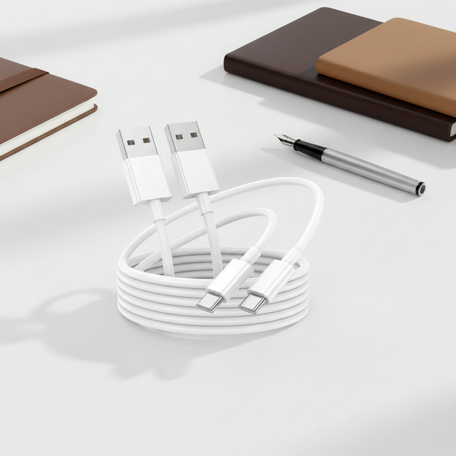 Type C - C USB-C Data Cable 1 Meter / 3 Feet 2A Fast Charging TPE Cover Woven Shielding Pure Copper Wire for Car Use