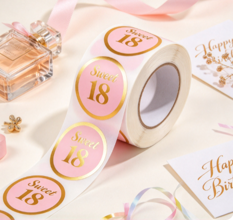 Custom Your Logo Adhesive Sticker Label Waterproof Paper Sticker for ...