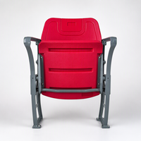Siège de tribune pliable auto-retractible en HDPE résistant aux UV, siège de stade pliable avec pieds en aluminium CS-ZZB-LL