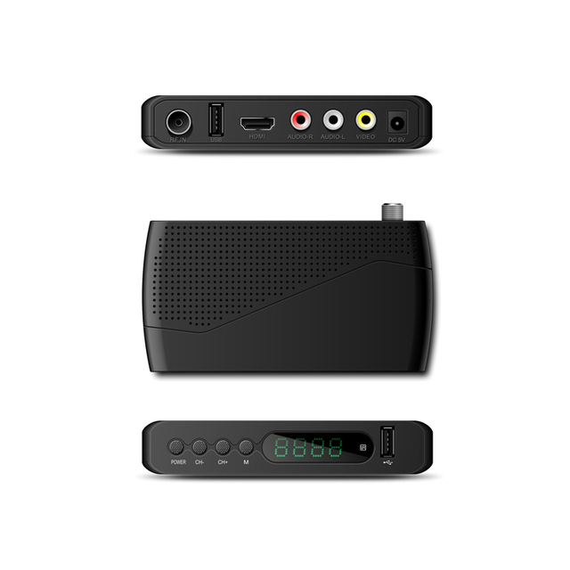 Uuvision H.264 Set-top Box 1080P K2 Full HD DVB-T2 Digital Terrestrial TV Receiver Compatible with DVB-T for TV HDTV