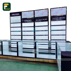 Cửa hàng bán lẻ Hiện Đại Đồ nội thất Showcase Thiết kế kính Nước Hoa Cửa Hàng tường kệ đơn vị thương hiệu sang trọng hiển thị Quầy - Product Image 1