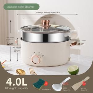 Couvercle en verre de grande capacité marmite électrique à cuisson profonde multi-cuiseur électrique de cuisine personnalisé - Product Image 6