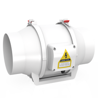 Ventilateur d'extraction d'air en ligne MIA Model 6 pouces pour système HVAC hydroponique avec contrôle intelligent pour éclairage de tente de culture