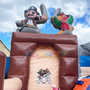Castillo inflable comercial con forma de barco pirata, combo inflable de grado comercial para niños pequeños. - Product Image 4