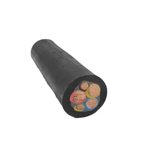 H07RN-F 4 Core x 6 10 25 3535 mm2 Rubber cable heavy duty EPR CR insulated Flexible Rubber Cable , Oil & Chemical Resistance