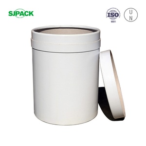 Fût de transport à tête ouverte en papier couché blanc 16,5 gal, CH - Product Image 2