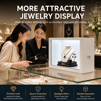 Vitrina con Pantalla LCD Transparente de 49 Pulgadas, Gráficos Animados Holográficos 3D Táctiles, para Interiores de Tiendas Minoristas, con SDK Android Habilitado, 4K