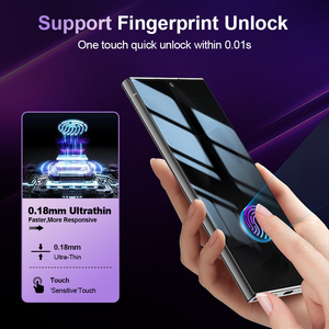 Protection d'écran en verre trempé Crystal Armor, confidentialité, antistatique, couverture complète, déverrouillage par empreinte digitale, pour <span class=keywords><strong>Samsung</strong></span> S21 <span class=keywords><strong>S22</strong></span> S23 - Product Image 3