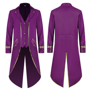 Chaqueta de frac vintage steampunk <span class=keywords><strong>para</strong></span> <span class=keywords><strong>hombre</strong></span>, abrigo gótico victoriano, uniforme, disfraz de <span class=keywords><strong>Halloween</strong></span> Ecoaprty - Product Image 2