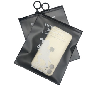 Funda de teléfono móvil de lujo mate, logotipo impreso esmerilado con cierre de cremallera, embalaje al por menor, bolsas de paquete recicladas - Product Image 1