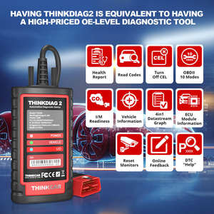 THINKCAR THINKDIAG 2 Herramienta de Diagnóstico OBD2 de Sistema Completo, Codificación CAN FD, Herramienta de Escaneo Bidireccional - Product Image 3