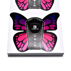 KADS 100Pcs Butterfly <b>Nail</b> Art Forms Paper <b>Nail</b> <b>Extension</b> Guides with Size Markers for Acrylic Gel Manicure Salon DIY Tool - Product Image 3