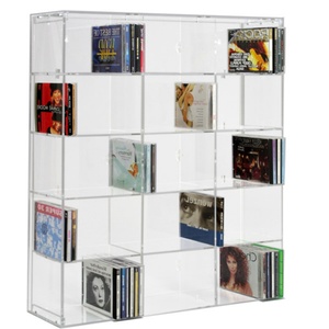 Transparent Eco-friendly Acrylic <b>Display</b> <b>Case</b> Tall PMMA Show Shelf with Customizable Color - Product Image 1