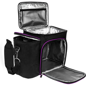 Ensemble de boîte de sac de repas isotherme à plusieurs compartiments portable personnalisé à deux étages sac isotherme à déjeuner avec récipient pour aliments - Product Image 2