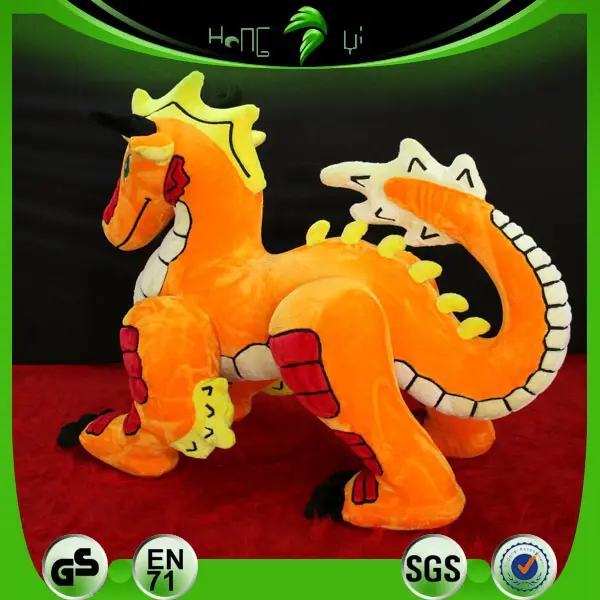 Latest PVC Inflatable Chinese Dragon With Furry Skin Hongyi Toys