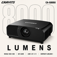 Projecteur de projection laser DLP WUXGA CAAVITS 8000 lumens pour parcs à thème, églises, usines de projecteurs CA-G800U