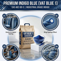 Vat Blue 1 Indigo Blue Bon effet de teinture pour la fabrication de bagues