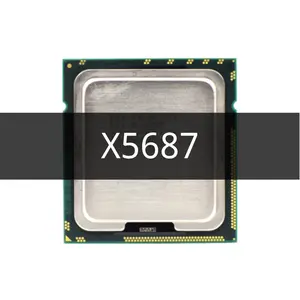 Processador xeon x5687, cpu de 3.6ghz/lga1366/12mb l3/130w cache/quad core/cpu de servidor