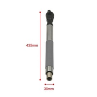 Clé d'extension déportée de 1/2 po pour perceuse, rallonge pour clé à chocs à cliquet, pour jeux de douilles, conception mince pour espaces restreints