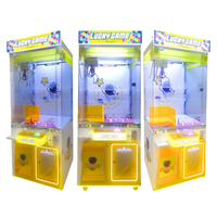 Mini machine à grue à monnayeur, pousseur de jouets en métal et plastique, version anglaise, garantie 1 an, pour peluches